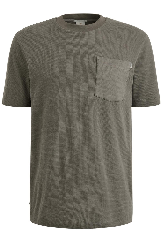 T SHIRT MET WAFELSTRUCTUUR CTSS2504582 9133 GRANITE GRAY